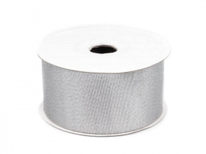 Vánoční řezaná stuha s lurexem šíře 50 mm