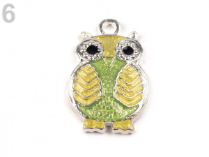 Přívěsek sova 13x20 mm