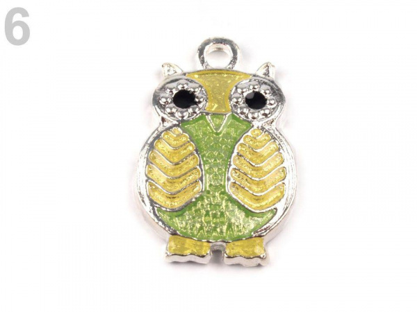 Přívěsek sova 13x20 mm