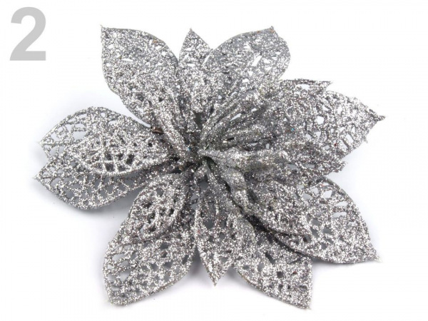 Vánoční hvězda se sponou Ø14,5 cm