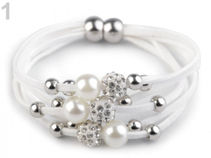 Náramek s korálky víceřadý