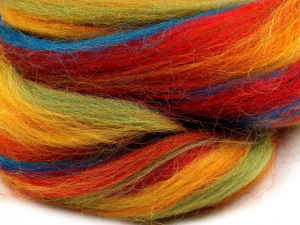 Melírované ovčí rouno 20 g česané