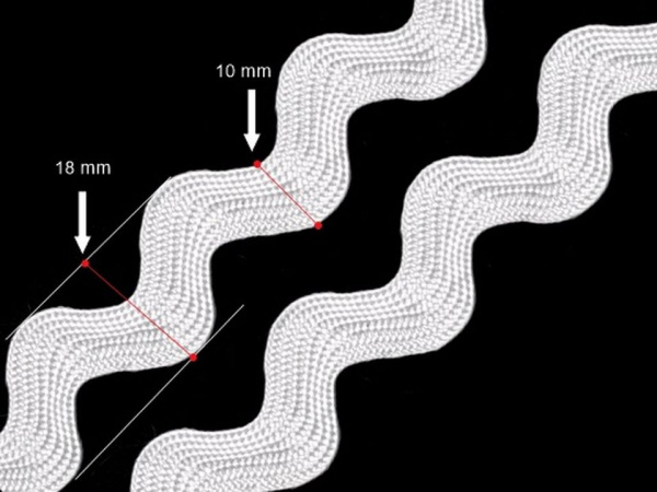 Hadovka - vlnovka šíře 10 mm