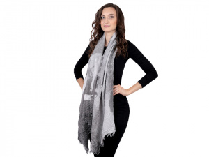 Mačkaná šála Paříž 85x170 cm