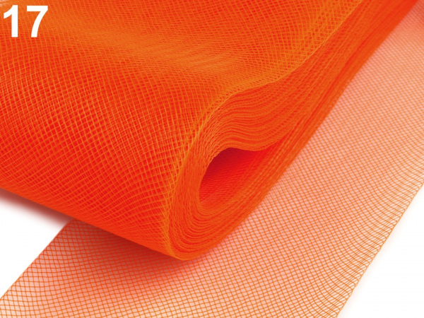 Modistická krinolína na výrobu dekorací, fascinátorů a vyztužení šatů šíře 8 cm