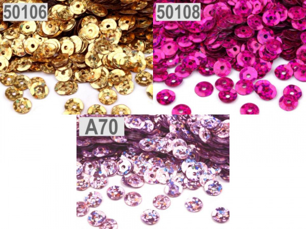 Flitry lomené Ø6 mm hologram