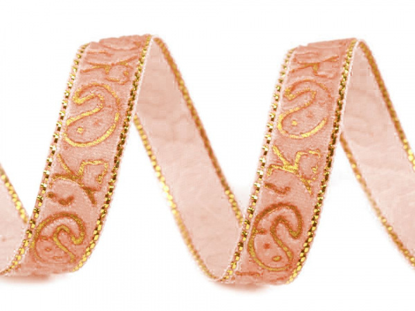 Sametová stuha šíře 10 mm s lurexem