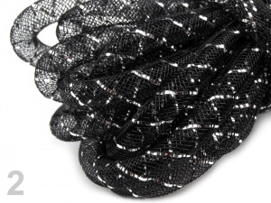 Dekorační dutinka k aranžování Ø8 mm s lurexem