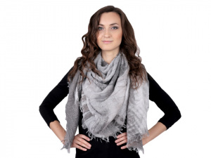 Mačkaná šála Paříž 85x170 cm