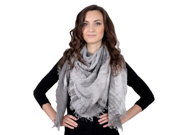 Mačkaná šála Paříž 85x170 cm