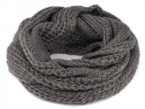 Pletený nákrčník s lurexem