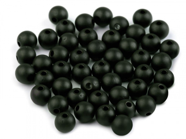 Plastové korálky matné Ø8 mm