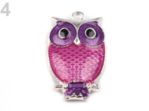 Přívěsek sova 17x27 mm