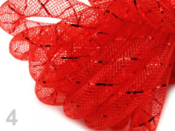 Dekorační dutinka k aranžování Ø8 mm s lurexem