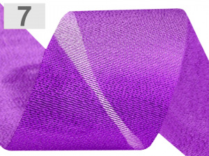 Vánoční řezaná stuha s lurexem šíře 50 mm