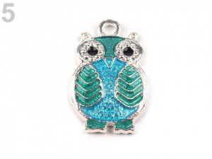 Přívěsek sova 13x20 mm