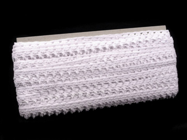 Bavlněná krajka šíře 12 mm paličkovaná