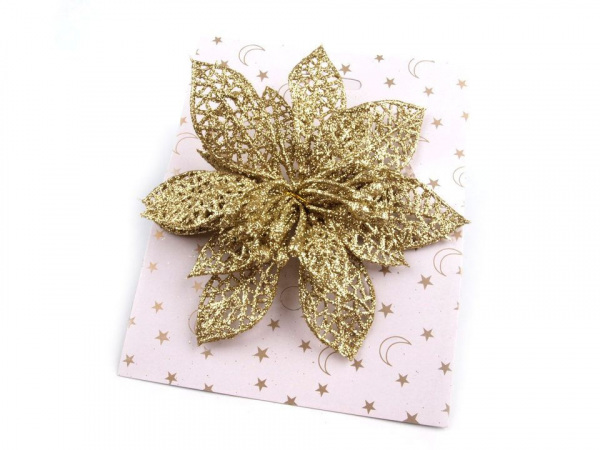 Vánoční hvězda se sponou Ø14,5 cm