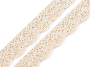 Bavlněná krajka paličkovaná šíře 22 mm