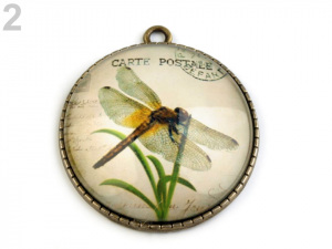 Přívěsek Ø37 mm vážka