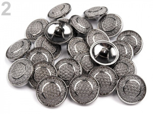 Kovový knoflík velikost 28"