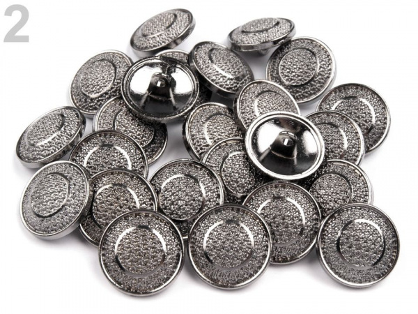 Kovový knoflík velikost 28"