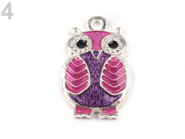 Přívěsek sova 13x20 mm