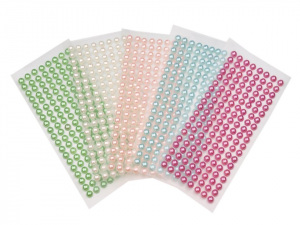 Samolepicí perly na lepicím proužku Ø6 mm