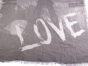 Mačkaná šála Paříž 85x170 cm