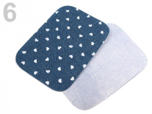 Nažehlovací záplaty riflové 7,5x10,5 cm