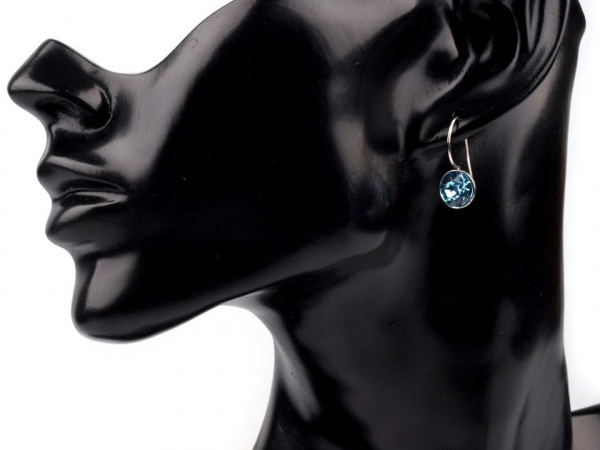 Náušnice Tribal ESSW01 z chirurgické oceli s krystalem Swarovski