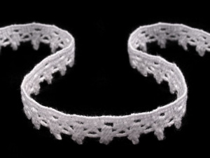 Bavlněná krajka šíře 12 mm paličkovaná