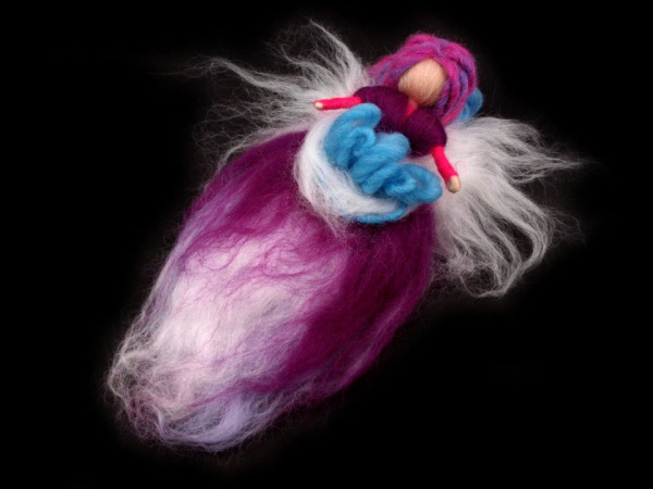 Přírodní ovčí rouno 20 g mykané