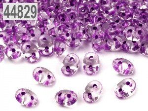 Dvoudírkový rokajl Matubo SuperDuo s průtahem 2,5x5 mm