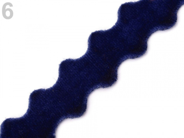 Sametová stuha šíře 12 mm vlnka