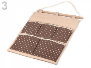 Lněný kapsář dvoupatrový