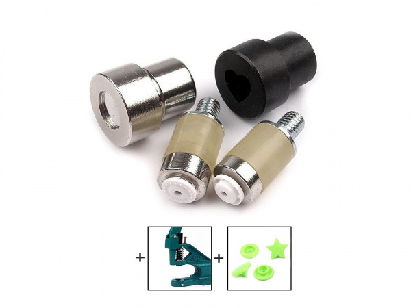 Piston k nýtování - srdce, hvězda