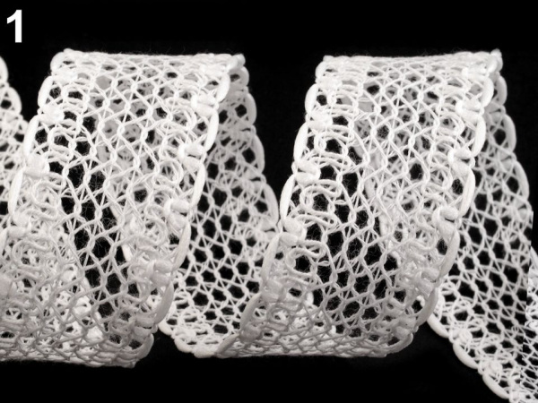 Krajková stuha šíře 40 mm