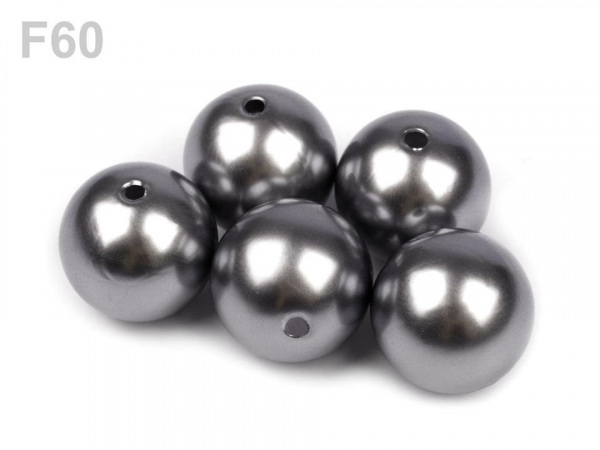 Plastové voskové korálky / perly Glance Ø16 mm