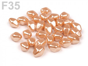 Plastové voskové korálky / perly Glance lucerna 8x12 mm