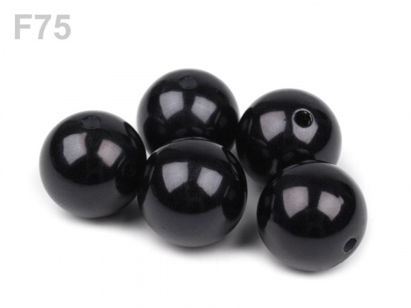 Plastové voskové korálky / perly Glance Ø16 mm