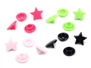 Plastové patentky velikost 20" hvězda