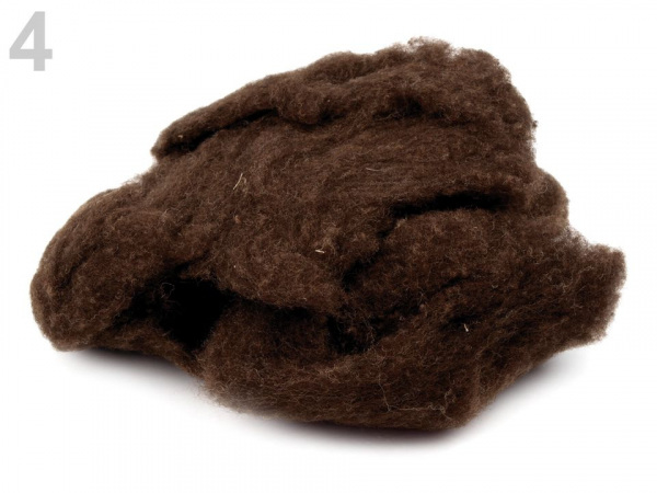 Přírodní ovčí rouno 20 g mykané