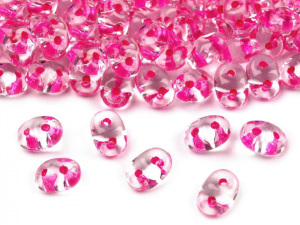 Dvoudírkový rokajl Matubo SuperDuo s průtahem 2,5x5 mm