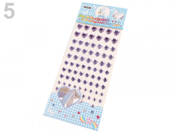 Samolepicí srdce Ø6-12 mm