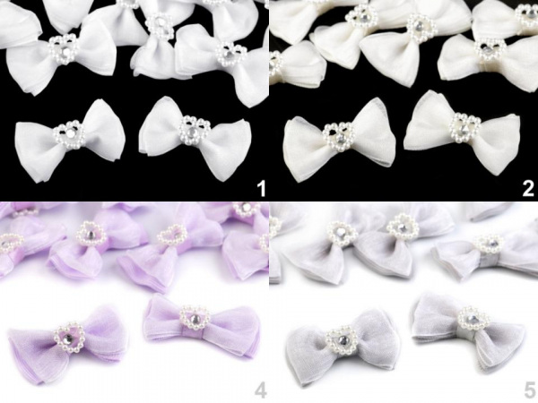 Mašle 25x38 mm se srdcem