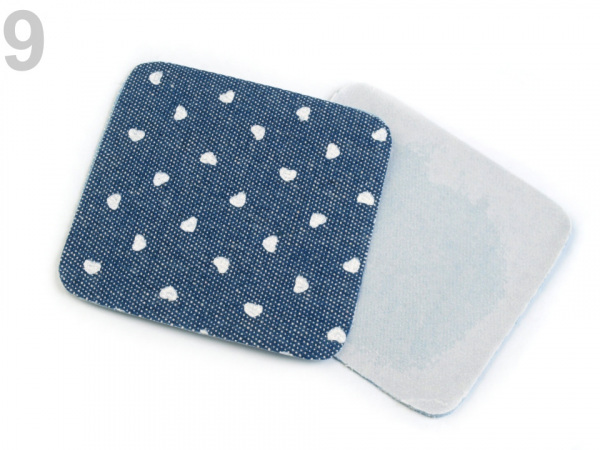 Nažehlovací záplaty riflové 7x7 cm