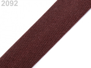 Šikmý proužek saténový šíře 15 mm zažehlený