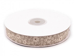 Bavlněná stuha šíře 16 mm květy