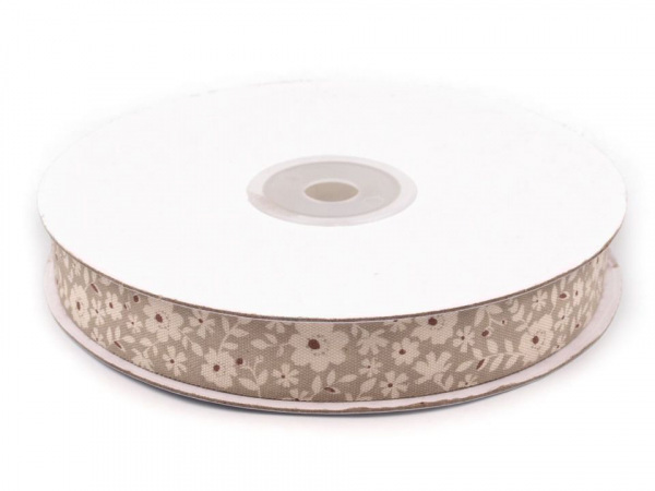 Bavlněná stuha šíře 16 mm květy